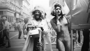 Sylvia Rivera and Marsha P. Johnson. Image by Leonard Fink.